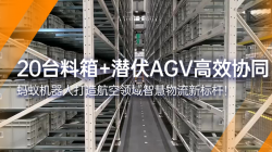 蚂蚁机器人|20台料箱+潜伏AGV  打造航空智慧物流标杆